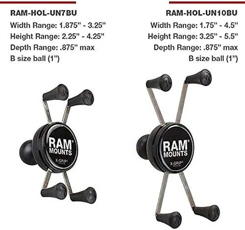 RAM Mounts X-Grip Universal Phone Holder with Ball RAM-HOL-UN7BU with B Size 1" Ball in Kuwait