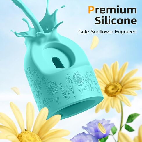 Floral Charger Stand Compatible with Apple Watch Series 9/8/SE2/SE/Ultra2/Ultra/7/6/5/4/3/2/1 (49mm 45mm 44mm 42mm 41mm 40mm 38mm), Silicone Charger Stand, Supports Nightstand Mode, Black in Kuwait