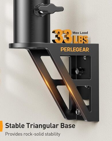حامل حائط قصير من Perlegear Starlink، حامل Starlink معدني مقاوم للطقس مع فتحات كابل لـ Starlink Gen 2، طقم تركيب Starlink للخشب والجص والخرسانة والطوب، تحميل أقصى 33 رطل، PGSDM01 in Kuwait