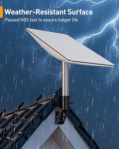 حامل حائط قصير من Perlegear Starlink، حامل Starlink معدني مقاوم للطقس مع فتحات كابل لـ Starlink Gen 2، طقم تركيب Starlink للخشب والجص والخرسانة والطوب، تحميل أقصى 33 رطل، PGSDM01 in Kuwait