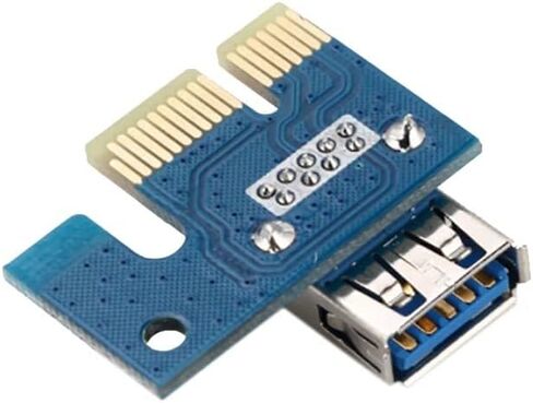 PCIE Riser Card PCI-E 1X to 16X Express Extender Adapter with USB 3.0 Cable Molex to SATA Cord for Ethereum Mining Rigs EHT GPU Graphics Cards PCE164P-NO3 VER006C in Saudi Arabia