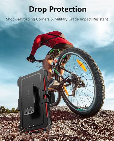 FNTCASE for Samsung Galaxy S23-Plus Case: Heavy Duty Rugged Shockproof Protective Cover with Belt-Clip Holster & Kickstand | Military Grade Protection Phone Case for Galaxy S23 Plus Black in Saudi Arabia