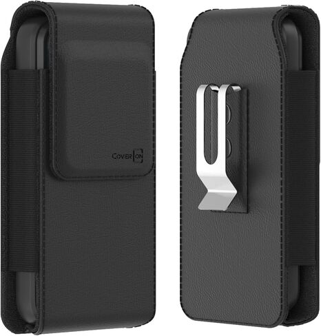 CoverON Holster for Google Pixel 8 Pro 7 Pro 6 Pro/Pixel 7 6 5A 4A 4 XL, Cell Phone Case Belt Clip Magnetic Close Carrying Vertical Leather Pouch (Fits with Otterbox or any Case on) in Saudi Arabia