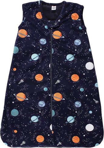 Hudson Baby Unisex Baby Plush Faux Fur Sleeping Bag, Wearable Blanket, Space, 0-6 Months in Saudi Arabia
