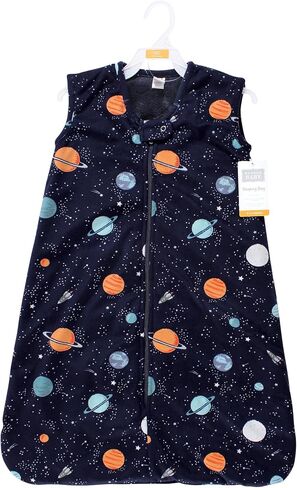 Hudson Baby Unisex Baby Plush Faux Fur Sleeping Bag, Wearable Blanket, Space, 0-6 Months in Saudi Arabia