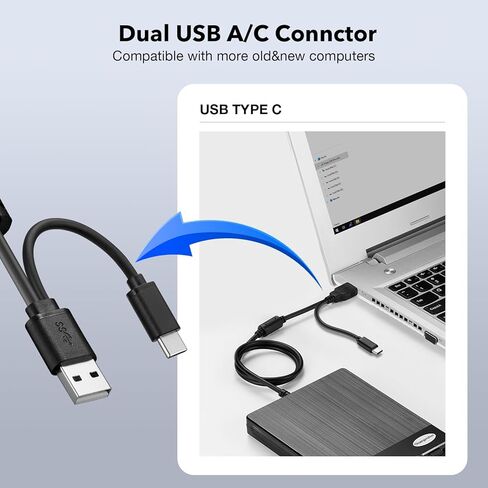 قارئ القرص المرن 3.5 بوصة USB محرك الأقراص المرنة خارجي 3 1/2 قارئ القرص المرن محرك الأقراص المرنة المحمول USB C للكمبيوتر المحمول والكمبيوتر المحمول مع نظام التشغيل Windows 11/10 (نسيج الطائرة، 3.5 بوصة) in Kuwait