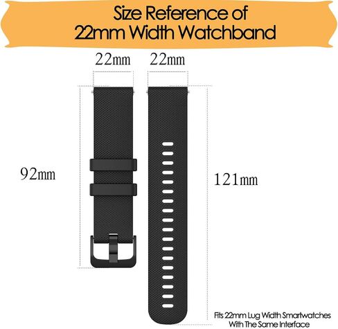 22mm replacement bands compatible with Garmin vivoactive 4/ Garmin Forerunner 255/ Garmin Forerunner 255 music/Garmin venu 2/ Garmin Forerunner 265 Watch Strap Bracelet for Men Women in Saudi Arabia