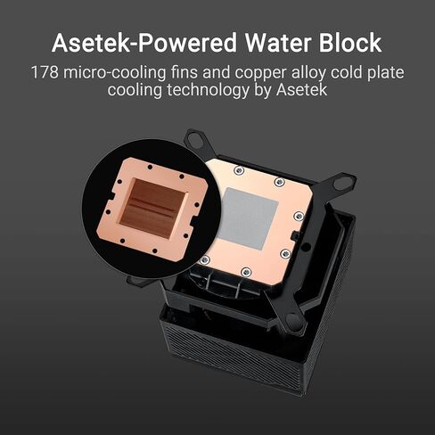 ASUS ROG RYUJIN III WB CPU Water Block-Intel LGA 1700, 1200, 115X, AMD Socket AM4, AM5 Asetek Copper Cold Plate Black, 178 Micro-Cooling, 3.5Inch Full Color LCD Display, Embedded VRM Fan, ROG Fittings in Kuwait
