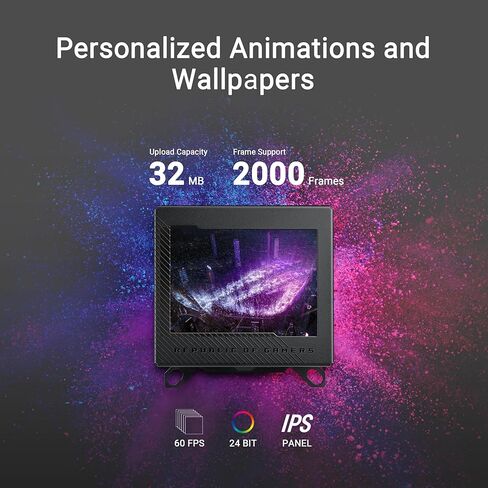 ASUS ROG RYUJIN III WB CPU Water Block-Intel LGA 1700, 1200, 115X, AMD Socket AM4, AM5 Asetek Copper Cold Plate Black, 178 Micro-Cooling, 3.5Inch Full Color LCD Display, Embedded VRM Fan, ROG Fittings in Kuwait