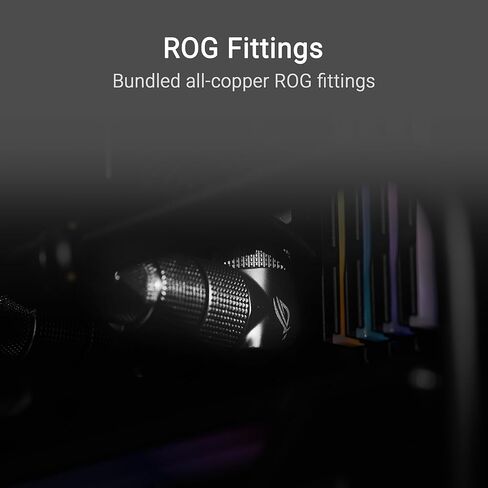 ASUS ROG RYUJIN III WB CPU Water Block-Intel LGA 1700, 1200, 115X, AMD Socket AM4, AM5 Asetek Copper Cold Plate Black, 178 Micro-Cooling, 3.5Inch Full Color LCD Display, Embedded VRM Fan, ROG Fittings in Kuwait