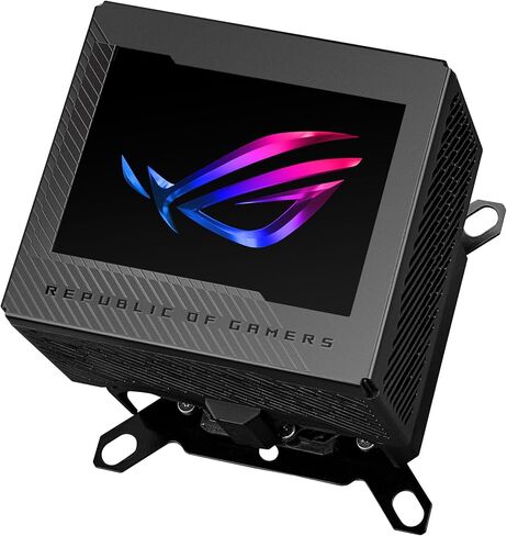 ASUS ROG RYUJIN III WB CPU Water Block-Intel LGA 1700, 1200, 115X, AMD Socket AM4, AM5 Asetek Copper Cold Plate Black, 178 Micro-Cooling, 3.5Inch Full Color LCD Display, Embedded VRM Fan, ROG Fittings in Kuwait