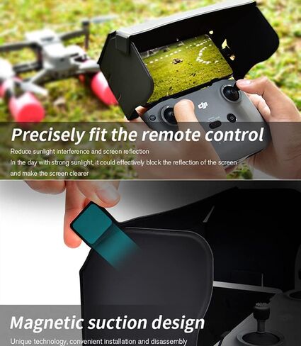 غطاء حماية من الشمس للهاتف الذكي مزود بجهاز تحكم عن بعد مغناطيسي قابل للطي لـ DJI Mavic 3 Mavic Air 2S/Mavic Air 2/Mavic Mini 2 متوافق مع هواتف 4.4-7.0 بوصة in Kuwait