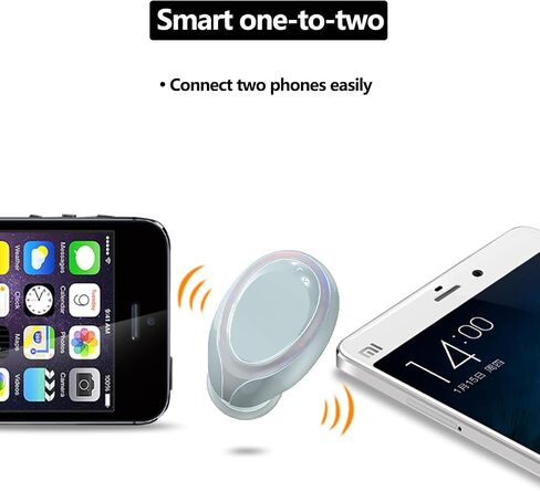 Mini Bluetooth Earbuds 6 Hours Play time, Single Ear Headphones，Hands-Free car Sports Headphones with Microphone for Smartphones, PC TVs, audiobooks. (Black) in Saudi Arabia