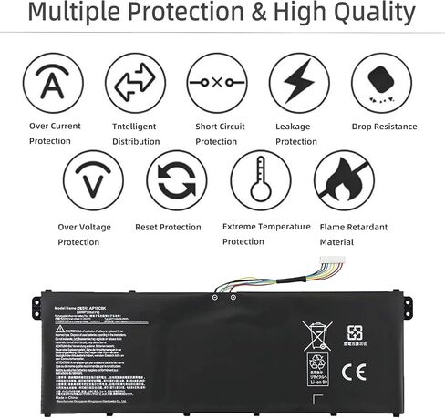AP18C8K استبدال البطارية لـ Acer Aspire 5 A514-54 A514-54G A514-54-34JQ ، ASPIRE 7 A715-42G SWIFT 3 SF314-42 SF314-57 SF314-57G SF314-58 SF314-59 C933 in Kuwait