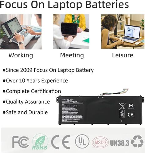 AP18C8K استبدال البطارية لـ Acer Aspire 5 A514-54 A514-54G A514-54-34JQ ، ASPIRE 7 A715-42G SWIFT 3 SF314-42 SF314-57 SF314-57G SF314-58 SF314-59 C933 in Kuwait