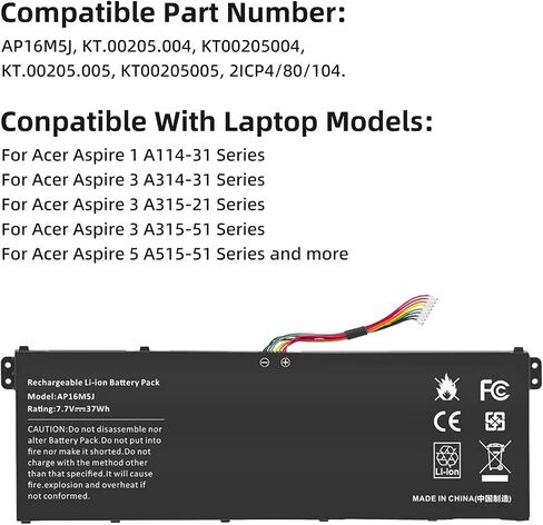 AP18C8K استبدال البطارية لـ Acer Aspire 5 A514-54 A514-54G A514-54-34JQ ، ASPIRE 7 A715-42G SWIFT 3 SF314-42 SF314-57 SF314-57G SF314-58 SF314-59 C933 in Saudi Arabia
