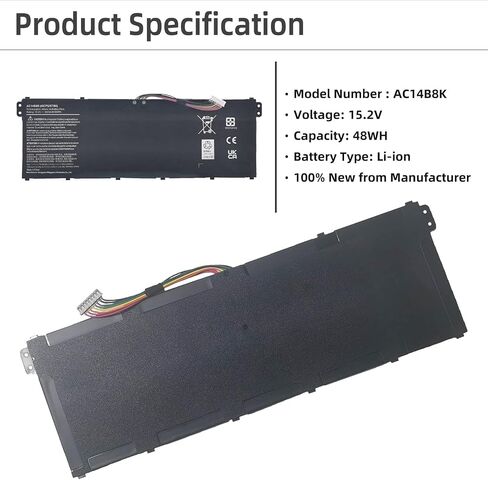 AP18C8K استبدال البطارية لـ Acer Aspire 5 A514-54 A514-54G A514-54-34JQ ، ASPIRE 7 A715-42G SWIFT 3 SF314-42 SF314-57 SF314-57G SF314-58 SF314-59 C933 in Saudi Arabia