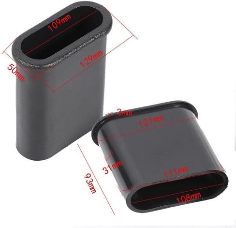 4 Pack Speaker Port Tubes Flat-Shaped 110x30mm Sound Box Air Vent Reflex Ports Tube for Home Subwoofer Bass Woofer Guitar Loudspeaker Cabinet Voice Outlet DIY Repair Parts in Saudi Arabia