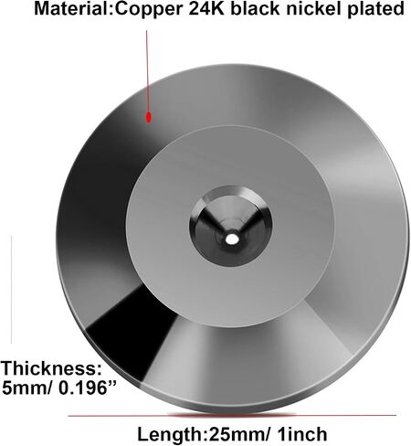 4Pcs 24K Nickel Plated Cooper Audio Speaker Spike Pads Mats Isolation Stand Feet Cone Shock Floor Protector Base for Speaker Turntable Subwoofer Amplifier in Saudi Arabia