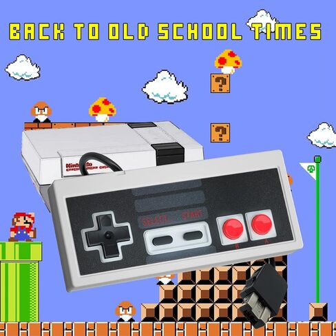 وحدة تحكم NES لإصدار NES Classic Mini Edition، وحدة تحكم NES الكلاسيكية السلكية لنظام نينتندو الترفيهي، قطعتان بديلتان من وحدة تحكم Nes Mini مع كابل طويل 10 أقدام in Kuwait