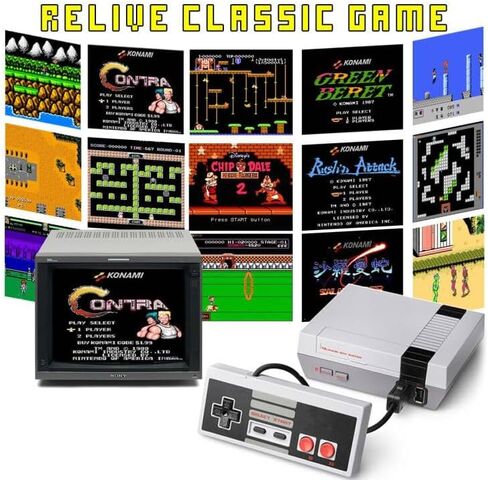 وحدة تحكم NES لإصدار NES Classic Mini Edition، وحدة تحكم NES الكلاسيكية السلكية لنظام نينتندو الترفيهي، قطعتان بديلتان من وحدة تحكم Nes Mini مع كابل طويل 10 أقدام in Kuwait