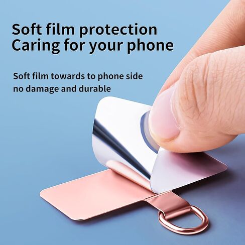 Metal Phone Tether Tab for iPhone, Cell Phone Lanyard Patch, Phone Strap Replacement Part for All Full Phone Cases in Saudi Arabia