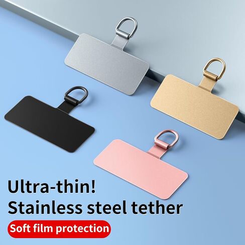 Metal Phone Tether Tab for iPhone, Cell Phone Lanyard Patch, Phone Strap Replacement Part for All Full Phone Cases in Saudi Arabia