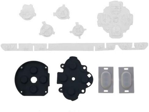 Full Buttons Set Left Right Buttons Key Pad Home Start Button with Rubber Conductive Pad for PSP 1000 Console (Clear) in Saudi Arabia