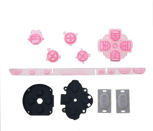 Full Buttons Set Left Right Buttons Key Pad Home Start Button with Rubber Conductive Pad for PSP 1000 Console (Clear) in Saudi Arabia