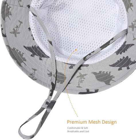 Baby Toddler Dinosaur Pattern Bucket Hat UPF 50+ B Sun Hat,Kids Summer Wide Brim Beach Hats Sun Hat for Boys Girls in Saudi Arabia