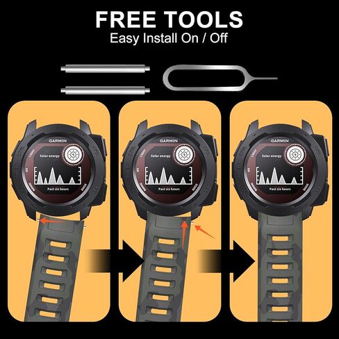 Bandkids 22mm Camouflage Band for Garmin Instinct Watch Bands,Soft Waterproof Silicone Replacement Watch Strap for Garmin Instinct 2 / Instinct Esports/Instinct Solar/Tide/Tactical in Saudi Arabia