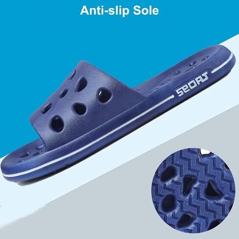 Shower Shoes for Women Men, Comfortable Arch Support Quick Drying Pool Slides, Non-Slip Beach Sandals Bathroom Travel College Dorm Shower Slippers in Saudi Arabia