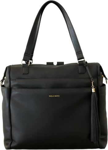 Leather Diaper Bag Backpack, Large Baby Tote Travel Bag with Changing Pad and Stroller Straps (Green) in Saudi Arabia