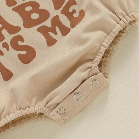 Newborn Baby Boy Girl Fall Clothes Infant Long Sleeve Bodysuit | Gender Neutral Baby Clothes,One Piece Sweatshirt Romper,Funny Letter Print,Baby Fall Winter Clothes,Long sleeve Romper Baby in Saudi Arabia