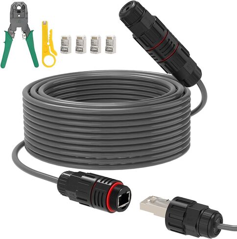 Starlink Cable Extension & Repair Kit, with150ft Cable Extension to 225ft, Built-in Shielding Oxygen-Free Copper Waterproof Starlink Replacement Cable (150FT) in Saudi Arabia