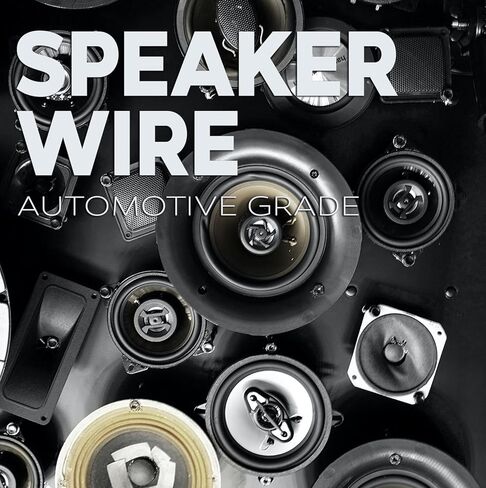 AUDIOPIPE 14 Gauge Speaker Wire (500 Feet) - 2 Conductor, Bonded Red & Black Speaker Cables - Durable Stranded Speakers Wire for Car Audio, Automotive, and Home Theatre - Soft, Flexible Speaker Wire in Saudi Arabia