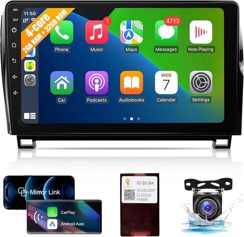 Leadfan Car Stereo Radio for Toyota Tundra 2007-2013 & Toyota Sequoia 2008-2019, 10.1" IPS Touch Screen Radio with Wireless CarPlay Android Auto/Mirror Link/FM/Bluetooth/Back-up Camera/SWC in Saudi Arabia