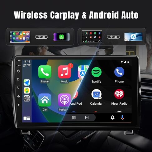 Leadfan Car Stereo Radio for Toyota Tundra 2007-2013 & Toyota Sequoia 2008-2019, 10.1" IPS Touch Screen Radio with Wireless CarPlay Android Auto/Mirror Link/FM/Bluetooth/Back-up Camera/SWC in Saudi Arabia