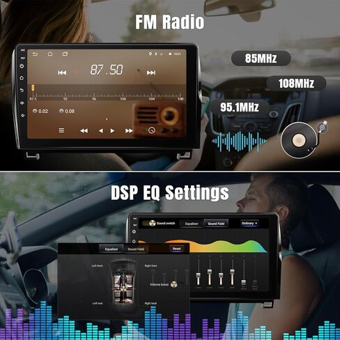 Leadfan Car Stereo Radio for Toyota Tundra 2007-2013 & Toyota Sequoia 2008-2019, 10.1" IPS Touch Screen Radio with Wireless CarPlay Android Auto/Mirror Link/FM/Bluetooth/Back-up Camera/SWC in Saudi Arabia