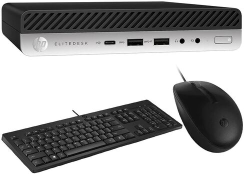 HP EliteDesk 800 G5 Mini PC Desktop Computer, Intel 9th Core i5-9500T @3.7 GHz, 32GB RAM, 1TB SSD, HDMI, Displayport, USB Type-C, Windows 11 Pro (Renewed) in Saudi Arabia