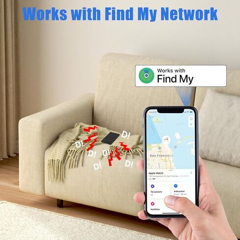 محدد موقع بطاقة تعقب المحفظة لبطاقات الأمتعة الخاصة بمحفظة جواز السفر والمزيد من العمل مع Find My Tracker رفيع مقاوم للماء مع بطارية مدمجة لمدة عامين in Kuwait