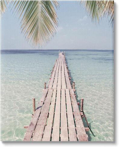 Stupell Industries Tropical Dock on Beach Canvas Wall Art Design by Sisi and Seb in Saudi Arabia