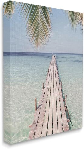 Stupell Industries Tropical Dock on Beach Canvas Wall Art Design by Sisi and Seb in Saudi Arabia