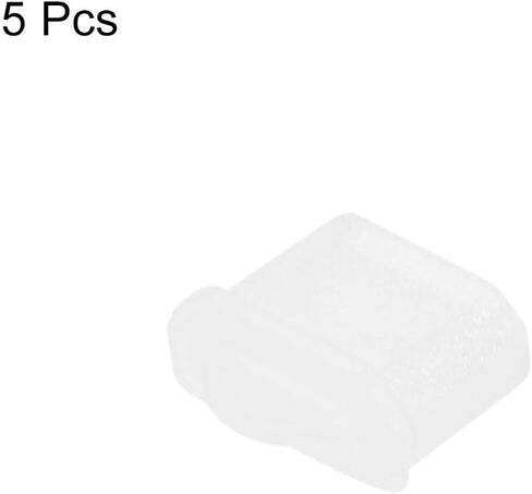 uxcell 5pcs Micro Silicone Protectors Female Port Anti Dust Cap Cover Clear in Saudi Arabia
