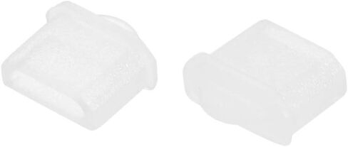 uxcell 5pcs Micro Silicone Protectors Female Port Anti Dust Cap Cover Clear in Saudi Arabia