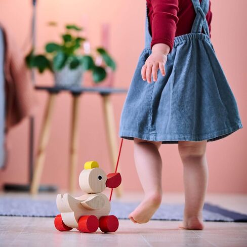 Haba Classic Duck Pull Toy - A Nostalgic Wooden Toddler Toy (Made in Germany) in Saudi Arabia