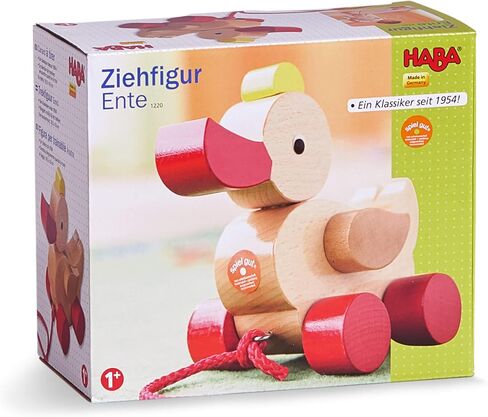 Haba Classic Duck Pull Toy - A Nostalgic Wooden Toddler Toy (Made in Germany) in Saudi Arabia