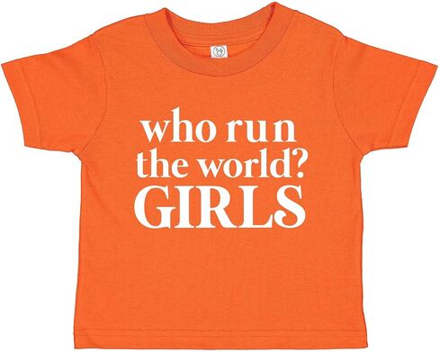 Who Run The World? Girls Feminist Baby Infant Toddler Tee Shirt in Saudi Arabia