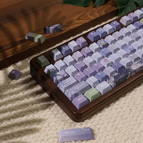 Sumgsn Keycaps 152 Keys Green PBT Dye Sub Cherry Profile Keycaps Fit for 61/64/87/104/108 Mechanical Keyboards Alice Keyboard Cherry Mx Gateron Switches in Saudi Arabia