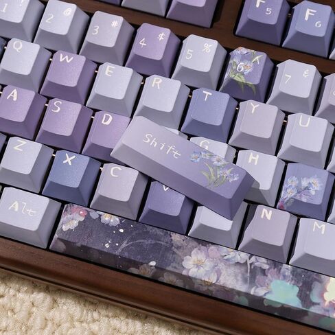 Sumgsn Keycaps 152 Keys Green PBT Dye Sub Cherry Profile Keycaps Fit for 61/64/87/104/108 Mechanical Keyboards Alice Keyboard Cherry Mx Gateron Switches in Saudi Arabia